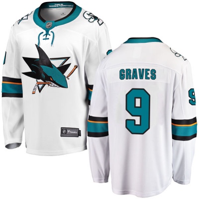 Men's Adam Graves San Jose Sharks Fanatics Branded Away Jersey - Breakaway White
