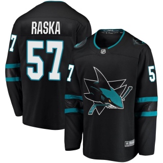 Men's Adam Raska San Jose Sharks Fanatics Branded Alternate Jersey - Breakaway Black