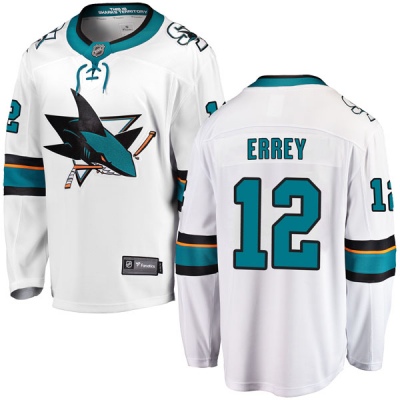 Men's Bob Errey San Jose Sharks Fanatics Branded Away Jersey - Breakaway White