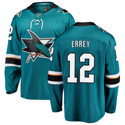 Men's Bob Errey San Jose Sharks Fanatics Branded Home Jersey - Breakaway Teal