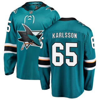 Men's Erik Karlsson San Jose Sharks Fanatics Branded Home Jersey - Breakaway Teal