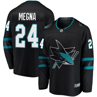 Men's Jaycob Megna San Jose Sharks Fanatics Branded Alternate Jersey - Breakaway Black