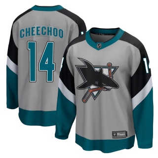 Men's Jonathan Cheechoo San Jose Sharks Fanatics Branded 2020/21 Special Edition Jersey - Breakaway Gray