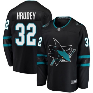 Men's Kelly Hrudey San Jose Sharks Fanatics Branded Alternate Jersey - Breakaway Black
