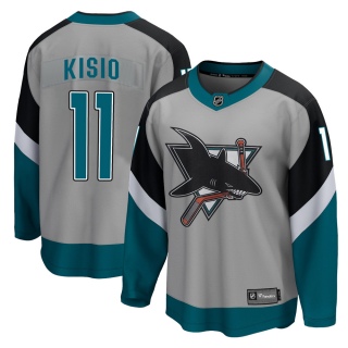 Men's Kelly Kisio San Jose Sharks Fanatics Branded 2020/21 Special Edition Jersey - Breakaway Gray
