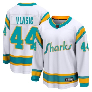 Men's Marc-Edouard Vlasic San Jose Sharks Fanatics Branded Special Edition 2.0 Jersey - Breakaway White