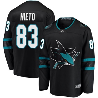 Men's Matt Nieto San Jose Sharks Fanatics Branded Alternate Jersey - Breakaway Black