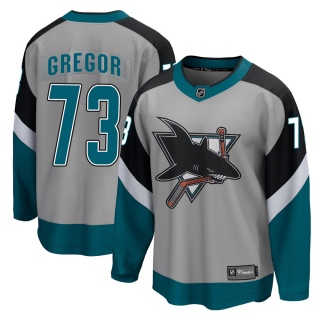 Men's Noah Gregor San Jose Sharks Fanatics Branded 2020/21 Special Edition Jersey - Breakaway Gray