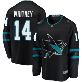 Men's Ray Whitney San Jose Sharks Fanatics Branded Alternate Jersey - Breakaway Black
