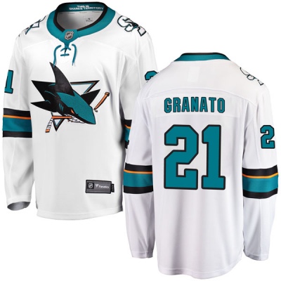 Men's Tony Granato San Jose Sharks Fanatics Branded Away Jersey - Breakaway White