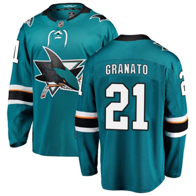 Men's Tony Granato San Jose Sharks Fanatics Branded Home Jersey - Breakaway Teal