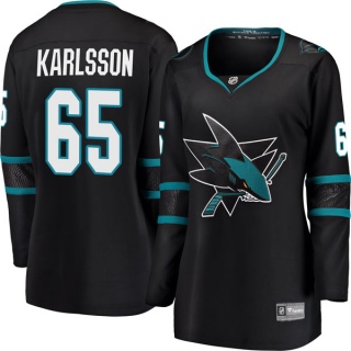 Women's Erik Karlsson San Jose Sharks Fanatics Branded Alternate Jersey - Breakaway Black