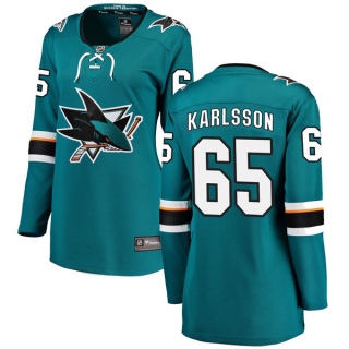 Women's Erik Karlsson San Jose Sharks Fanatics Branded Home Jersey - Breakaway Teal