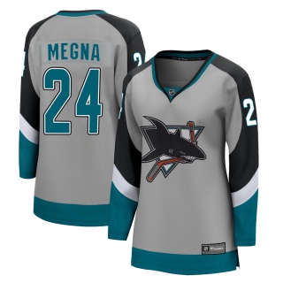 Women's Jaycob Megna San Jose Sharks Fanatics Branded 2020/21 Special Edition Jersey - Breakaway Gray