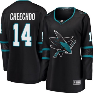 Women's Jonathan Cheechoo San Jose Sharks Fanatics Branded Alternate Jersey - Breakaway Black