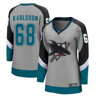 Women's Melker Karlsson San Jose Sharks Fanatics Branded 2020/21 Special Edition Jersey - Breakaway Gray
