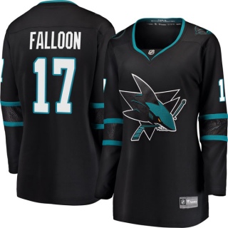 Women's Pat Falloon San Jose Sharks Fanatics Branded Alternate Jersey - Breakaway Black