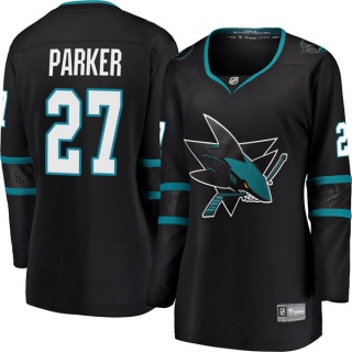 Women's Scott Parker San Jose Sharks Fanatics Branded Alternate Jersey - Breakaway Black