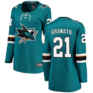 Women's Tony Granato San Jose Sharks Fanatics Branded Home Jersey - Breakaway Teal