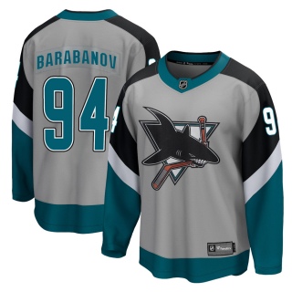 Youth Alexander Barabanov San Jose Sharks Fanatics Branded 2020/21 Special Edition Jersey - Breakaway Gray