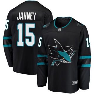 Youth Craig Janney San Jose Sharks Fanatics Branded Alternate Jersey - Breakaway Black