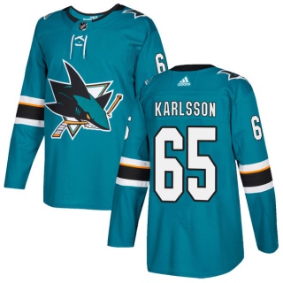 Youth Erik Karlsson San Jose Sharks Adidas Home Jersey - Authentic Teal