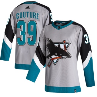 Youth Logan Couture San Jose Sharks Adidas 2020/21 Reverse Retro Jersey - Authentic Gray