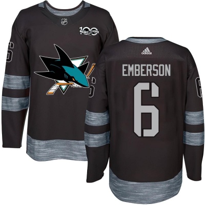 Youth Ty Emberson San Jose Sharks 1917- 100th Anniversary Jersey - Authentic Black